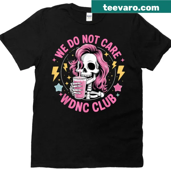 Skeleton coffee design on a women's t-shirt