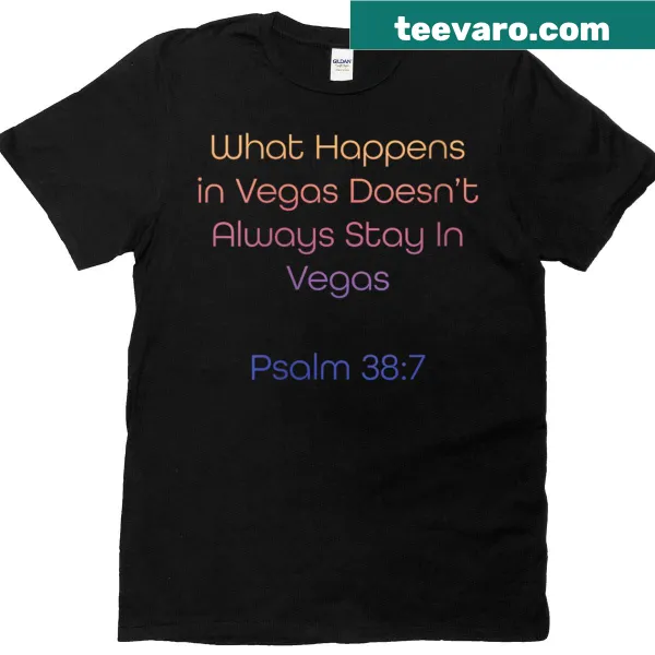 Christian T-shirt with inspirational quote from Psalm 37:8