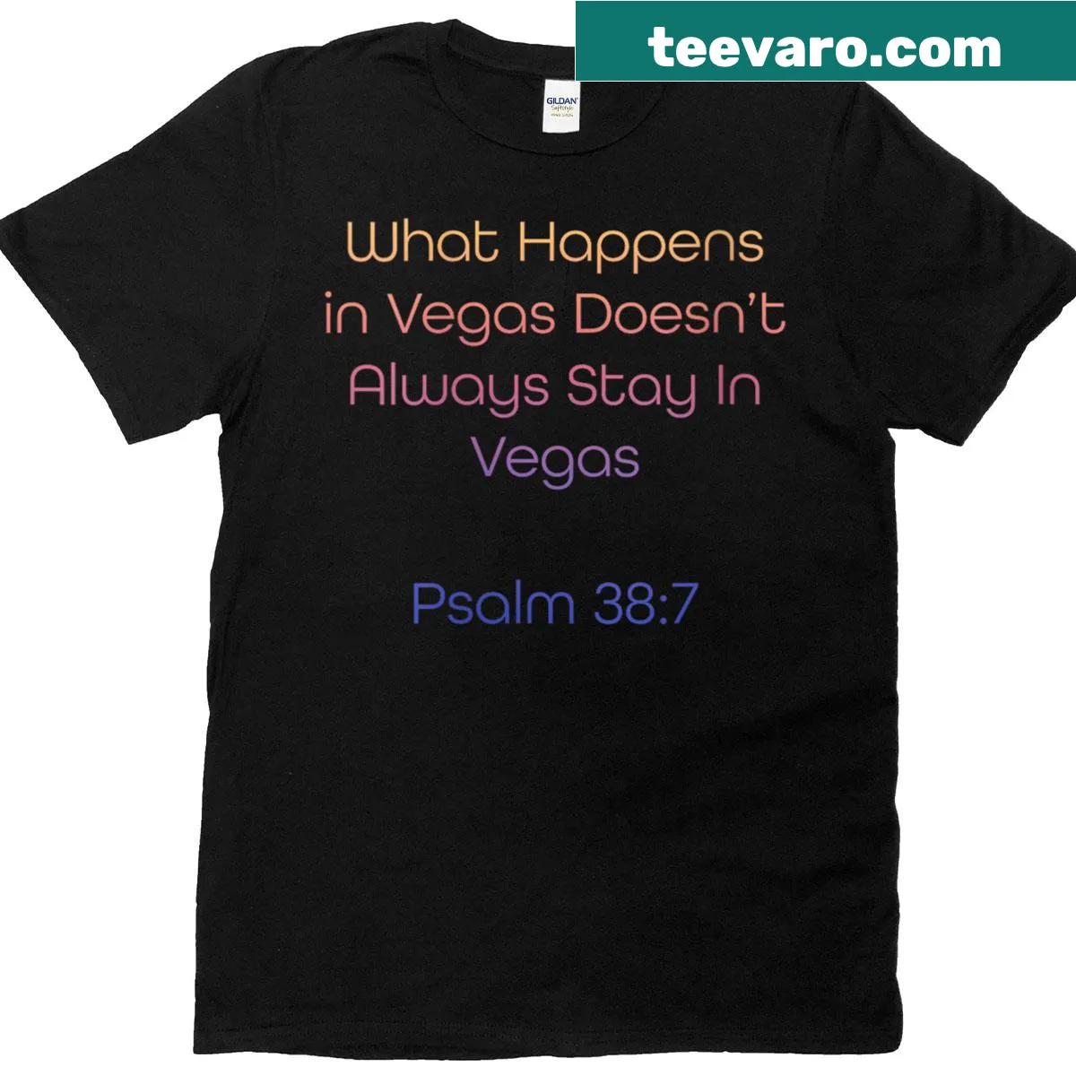 Christian T-shirt with inspirational quote from Psalm 37:8 — on a men's t-shirt