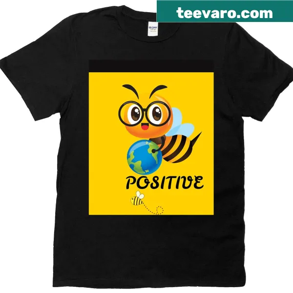 Inspirational 'Be Positive' graphic t-shirt