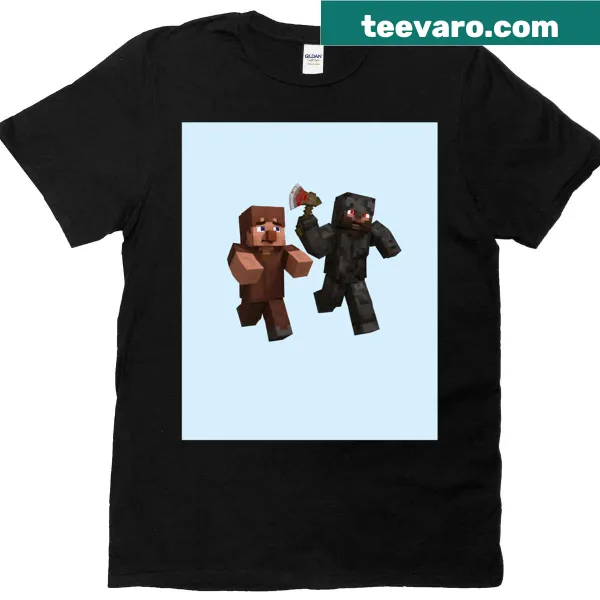 Blocky graphic T-shirt with a fierce and edgy design.