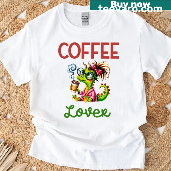 Typography design celebrating coffee culture on a coffee lover t-shirt.