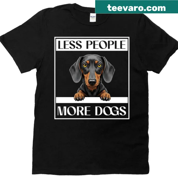 Fun text about dogs and dachshunds on a T-shirt