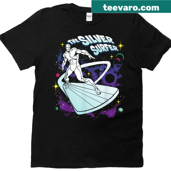 Retro Fantastic Four T-shirt featuring the Silver Surfer