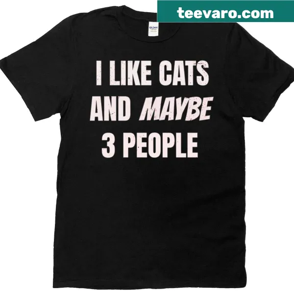T-shirt featuring a humorous graphic designed for cat lovers