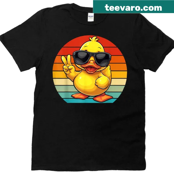 Cute rubber duck graphic t-shirt for kids