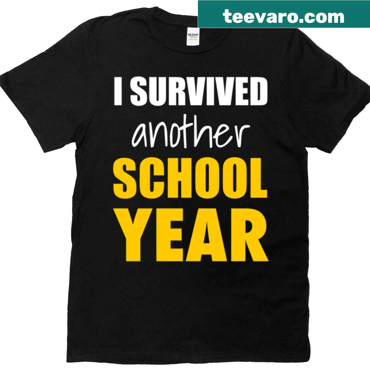 Oversized T-shirt with humorous school quote design — on a men's t-shirt