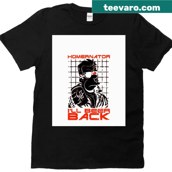 Funny T-shirt with the phrase 'I'll Beer Back' in bold graphic design.