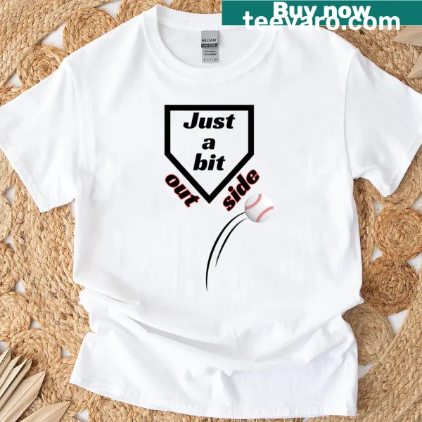 Playful graphic tee featuring a baseball-themed slogan