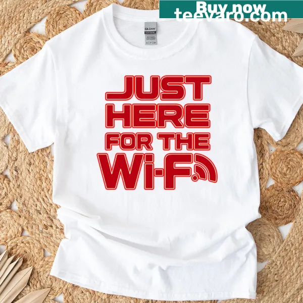 Funny internet lover t-shirt highlighting WiFi