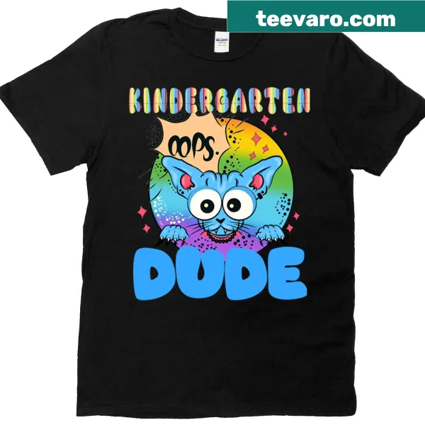Funny T-shirt with 'Kindergarten Dude' for kids