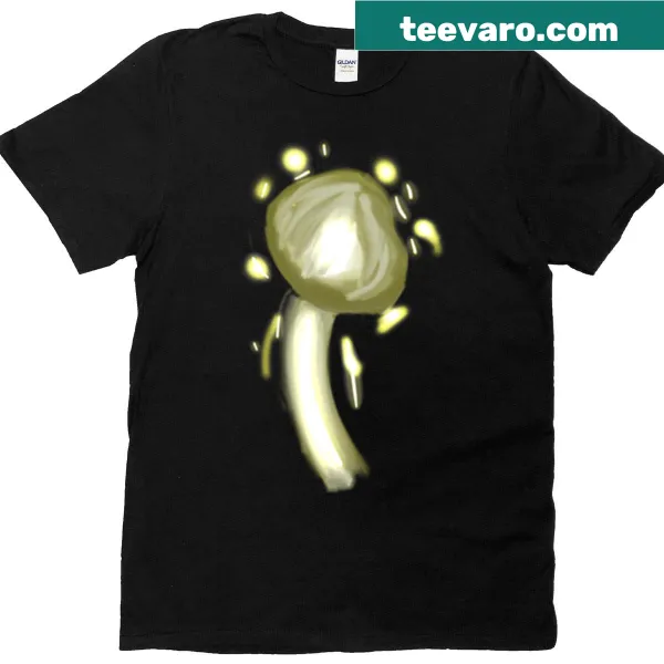 Fun shirt featuring a whimsical mushroom graphic celebrating nature.