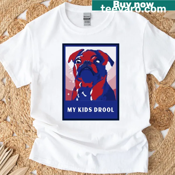 T-shirt with humorous phrase about dogs being kids