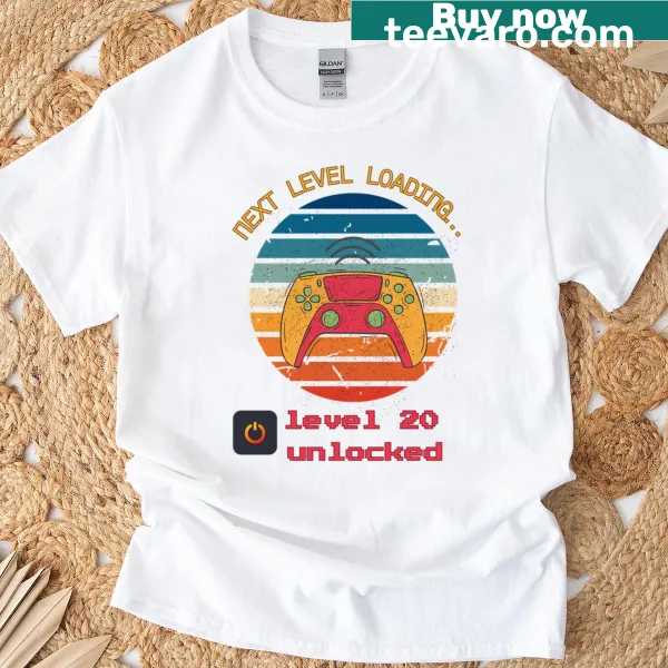 Retro gaming controller T-shirt for nostalgic gamers.