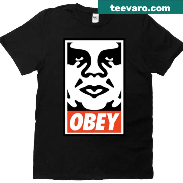 Bold typography T-shirt with the word Obey
