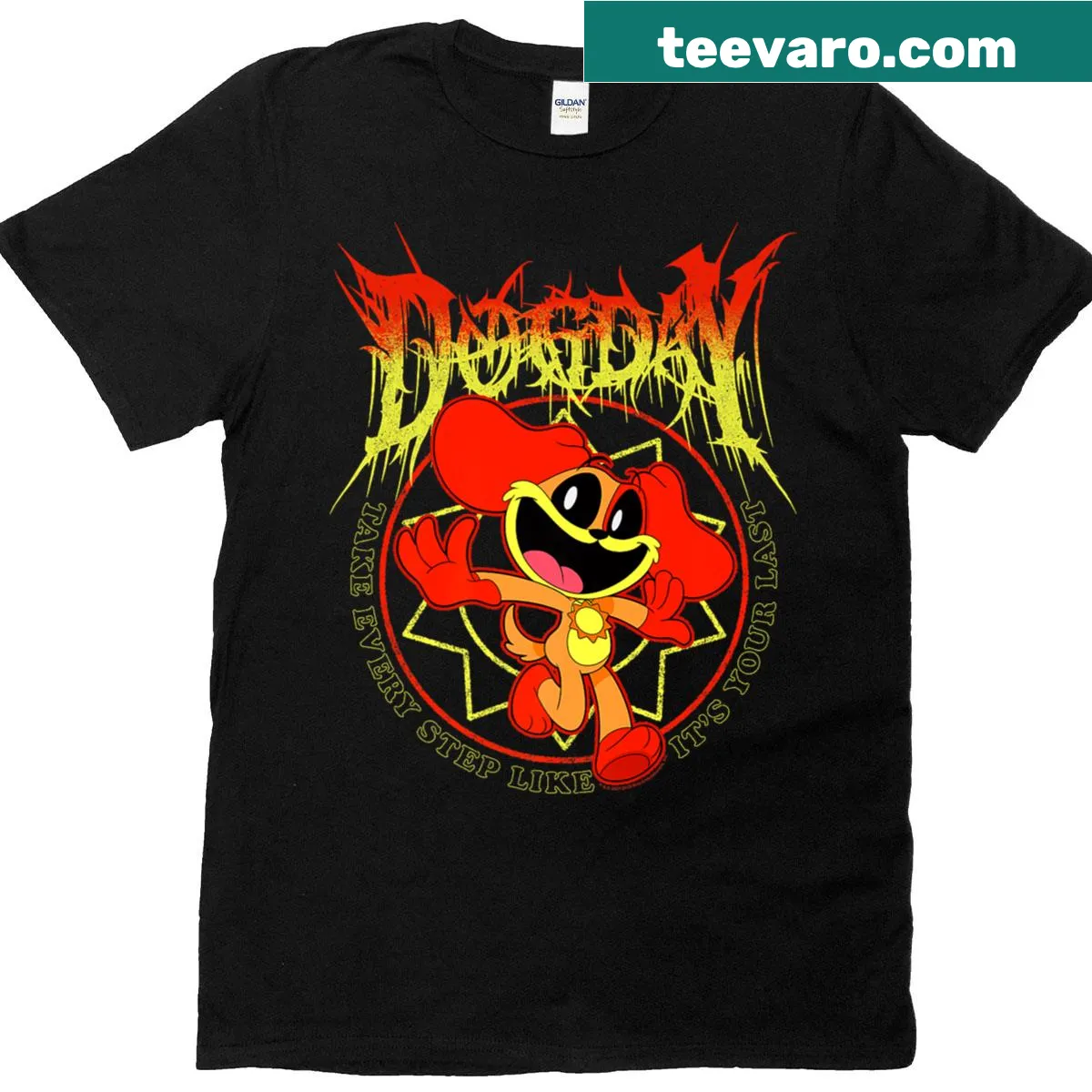 Inspirational gaming T-shirt with bold typography design — on a men's t-shirt