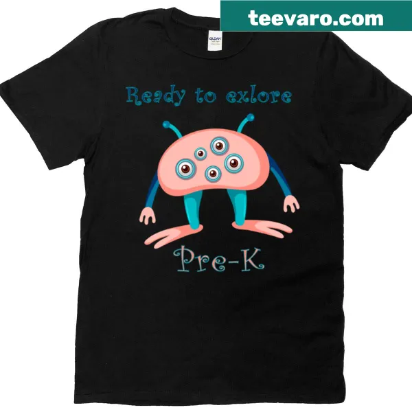 Illustrated Pre-k T-shirt designed for kids eager to explore.