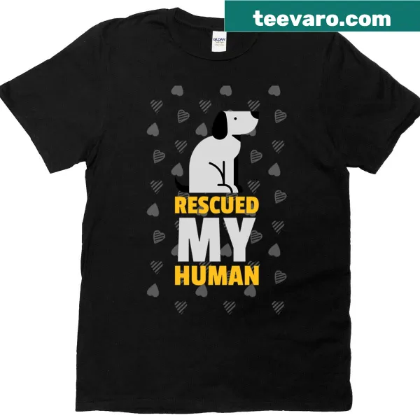 Oversized T-shirt with a cute illustration about rescuing a human.