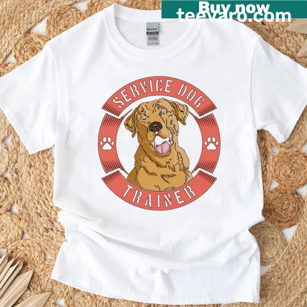 Service Dog Trainer text on a t-shirt