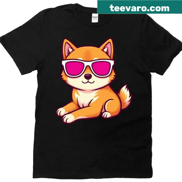 Illustration of a Shiba Inu on T-shirt
