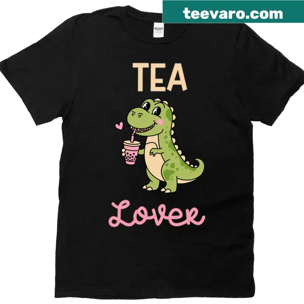 Charming Tea Lover T-shirt with elegant typography design