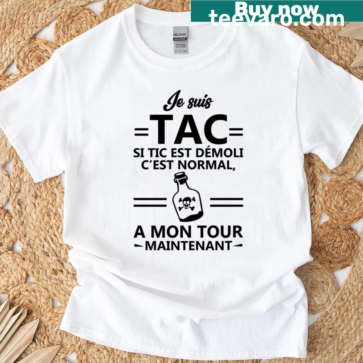 Funny Tic Tac The Boozy Duo t-shirt with humorous graphic — on a men's t-shirt