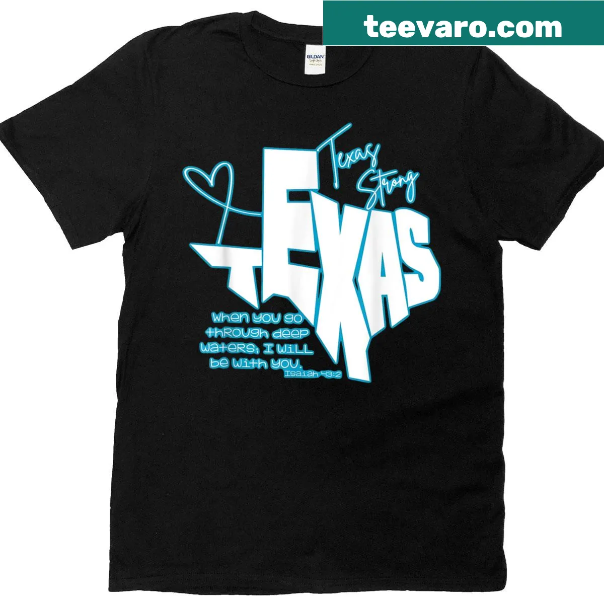Inspirational t-shirt with comforting religious message. — on a men's t-shirt