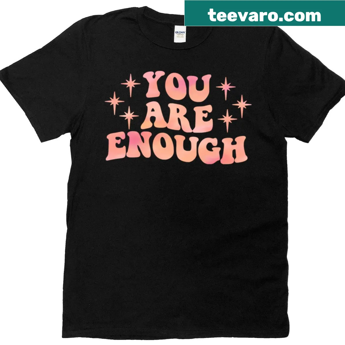 T-shirt with the empowering phrase 'You Are Enough' in bold print — on a men's t-shirt
