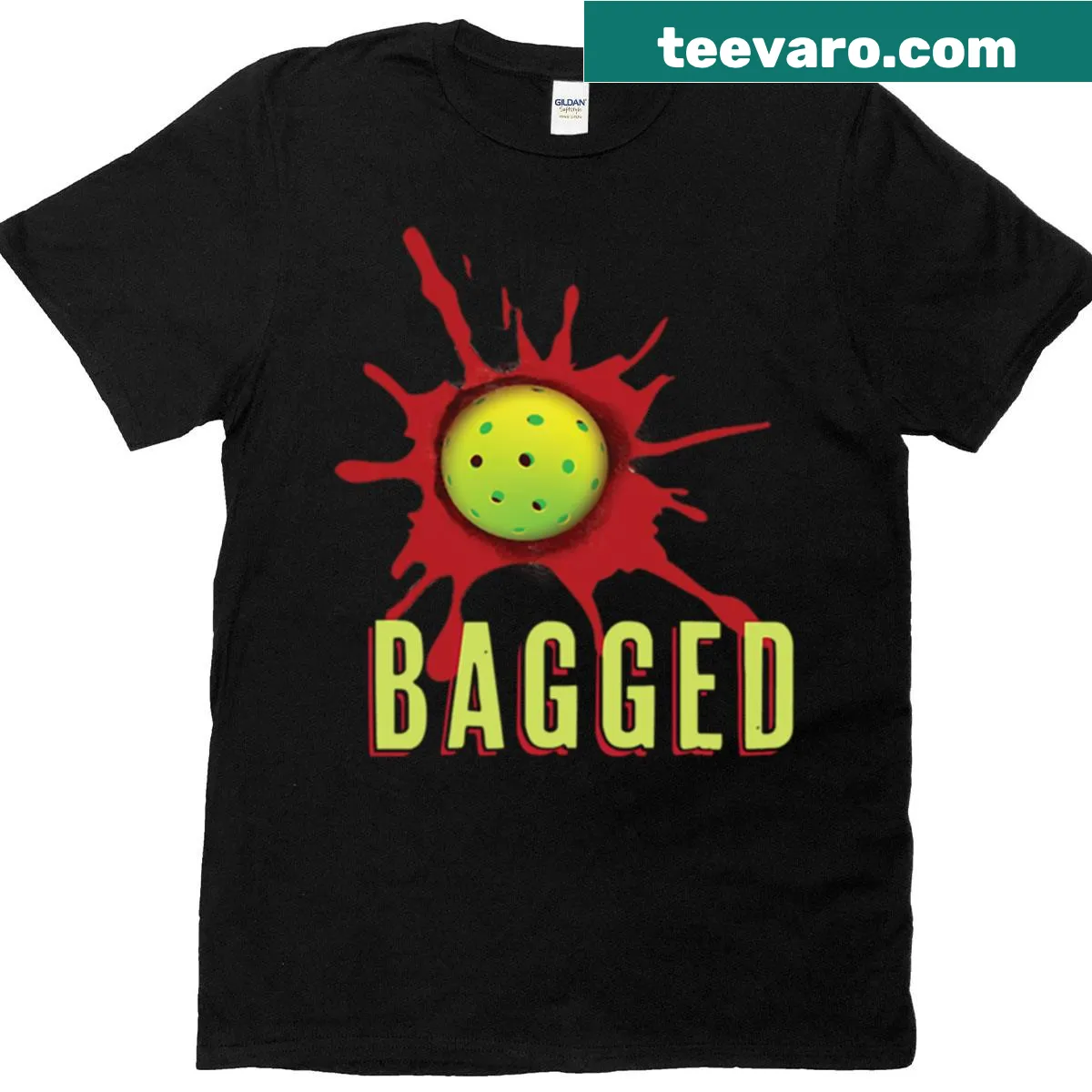 Funny You Just Got Bagged Pickleball T-shirt — on a men's t-shirt