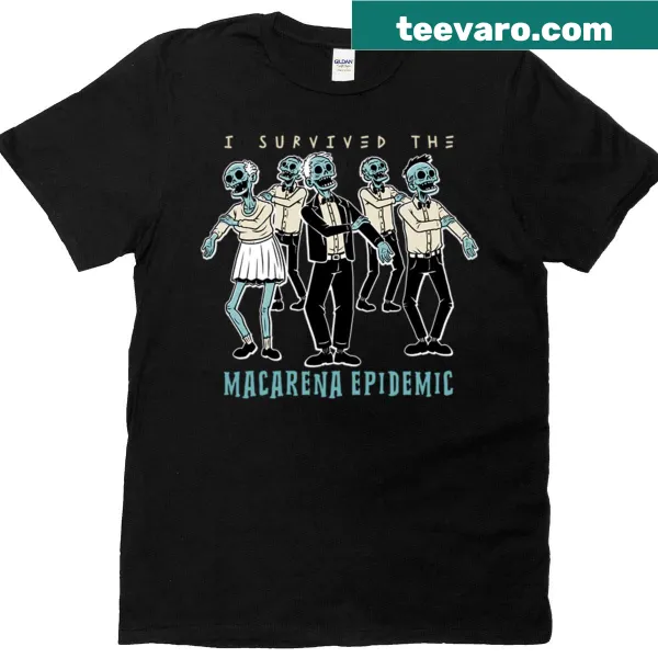 Oversized tee featuring a humorous zombie dance illustration