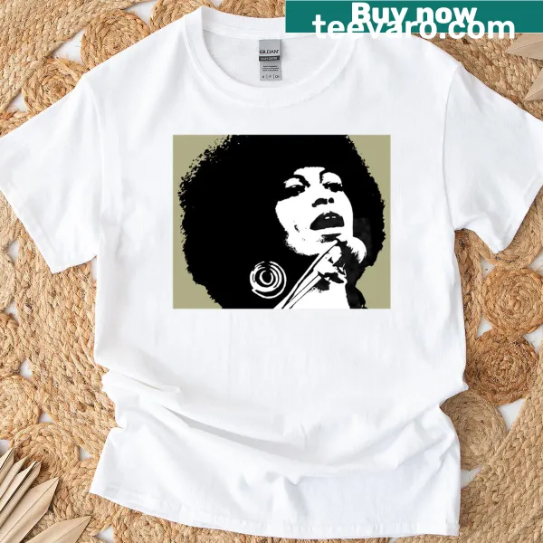 Illustrative T-shirt honoring activist Angela Davis