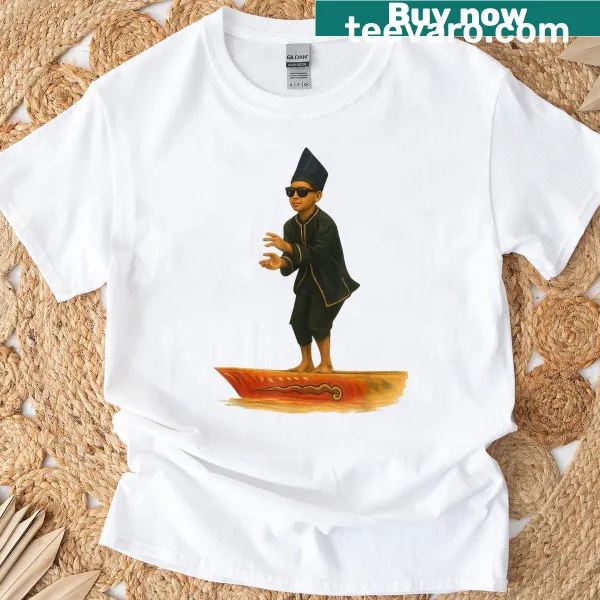 Funny kid dancing meme t-shirt featuring a cartoon reaper