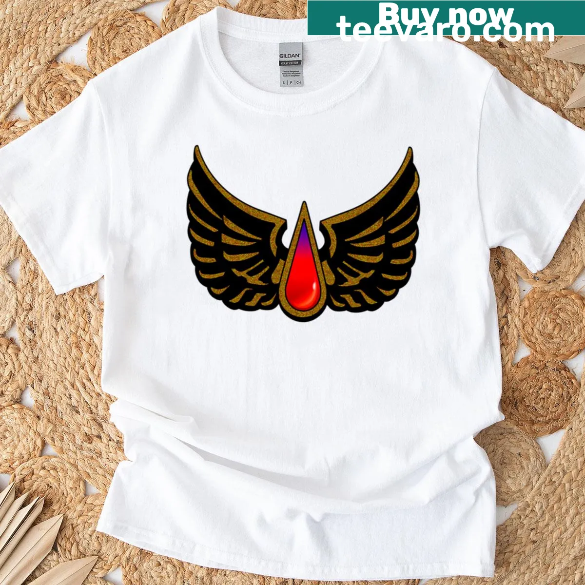 Blood Angels Aquila graphic on a T-shirt — on a men's t-shirt