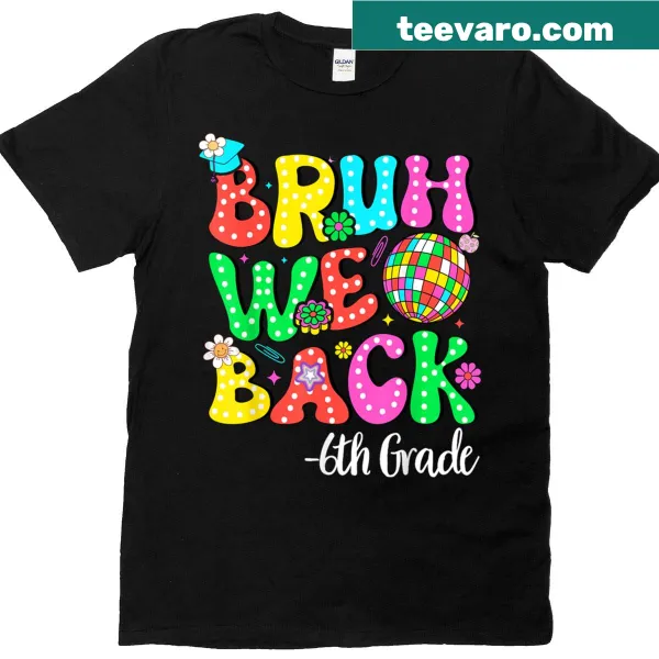 Kids t-shirt with funny back-to-school graphic for 6th grade
