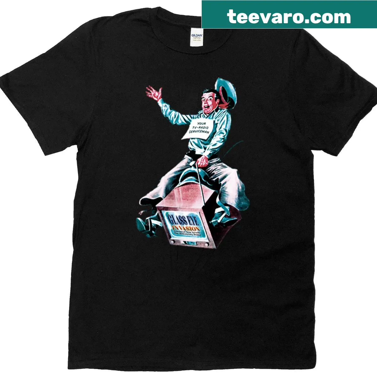 Illustration of a bucking bronco on a T-shirt — on a men's t-shirt