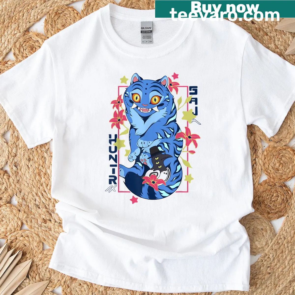 Officially licensed cat-themed t-shirt — on a men's t-shirt