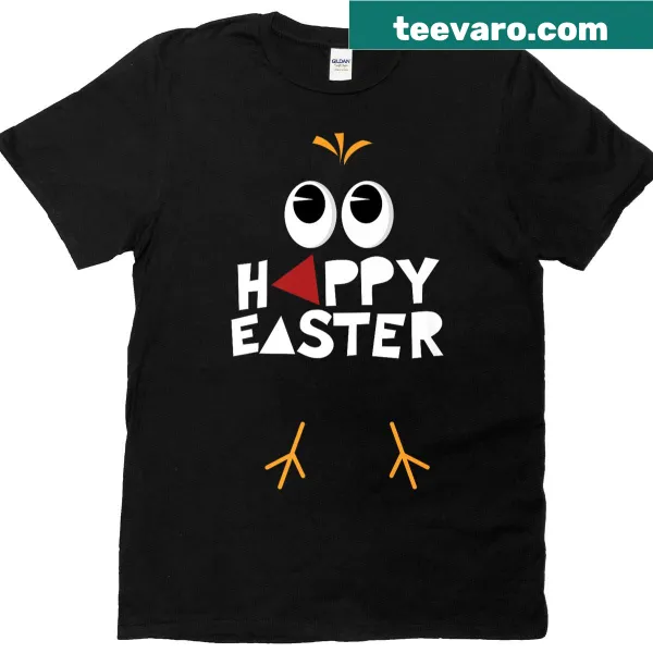 Easter-themed shirt with cute graphic saying in playful typography
