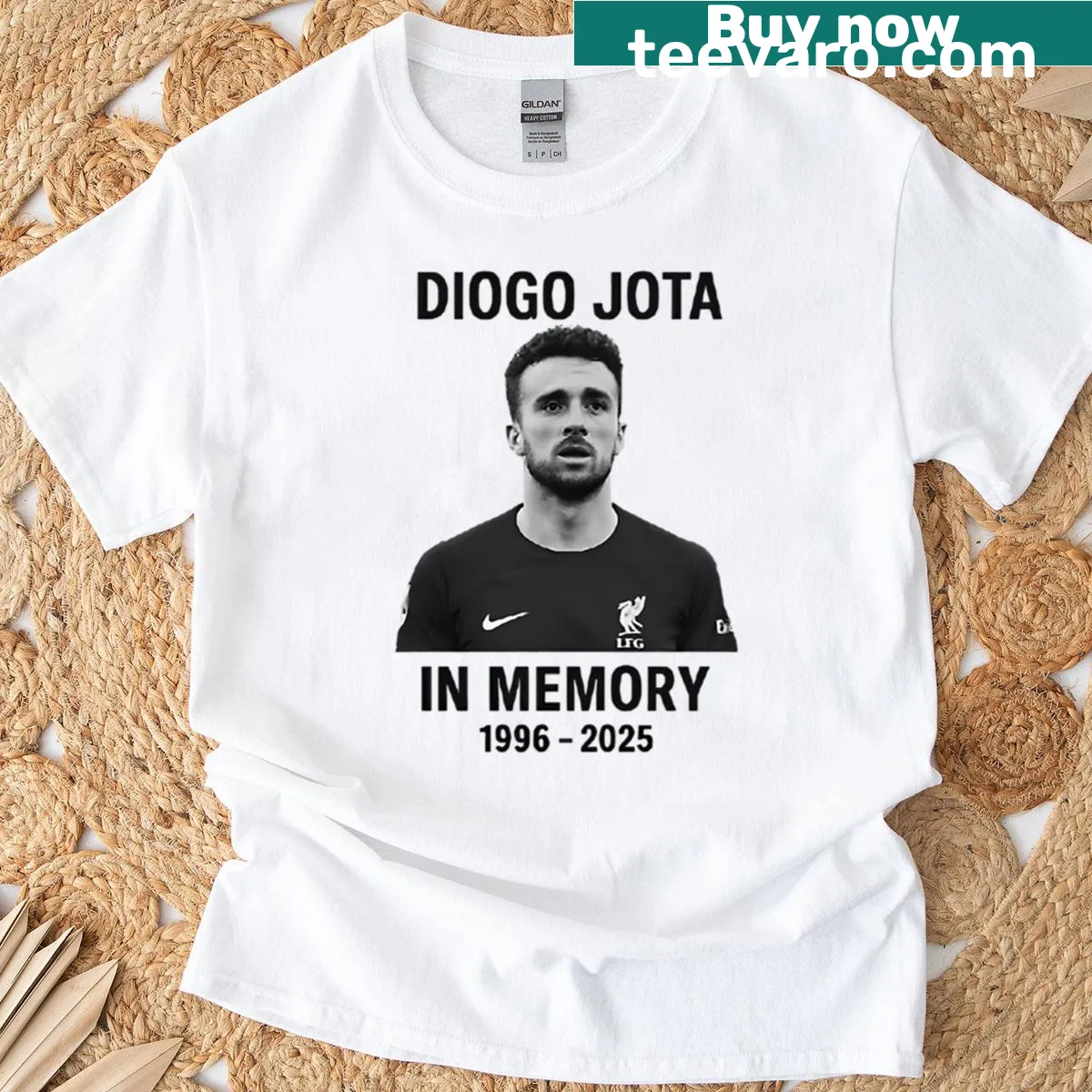 Memorial Diogo Jota t-shirt honoring his legacy — on a men's t-shirt