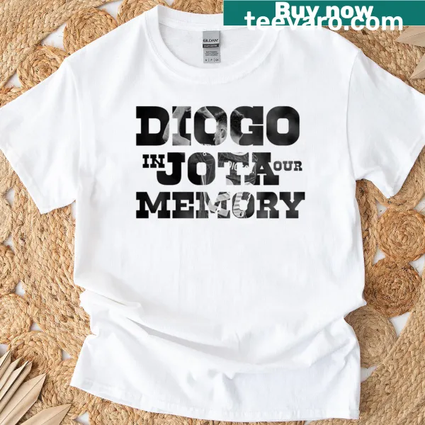 Tribute T-shirt for Diogo Jota featuring a stylized graphic