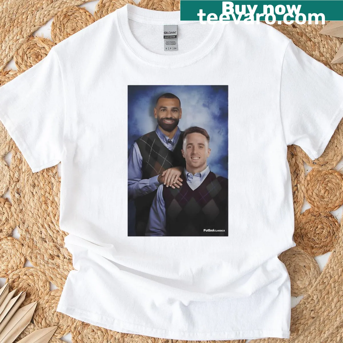 Humorous football-themed t-shirt referencing Mo Salah — on a men's t-shirt