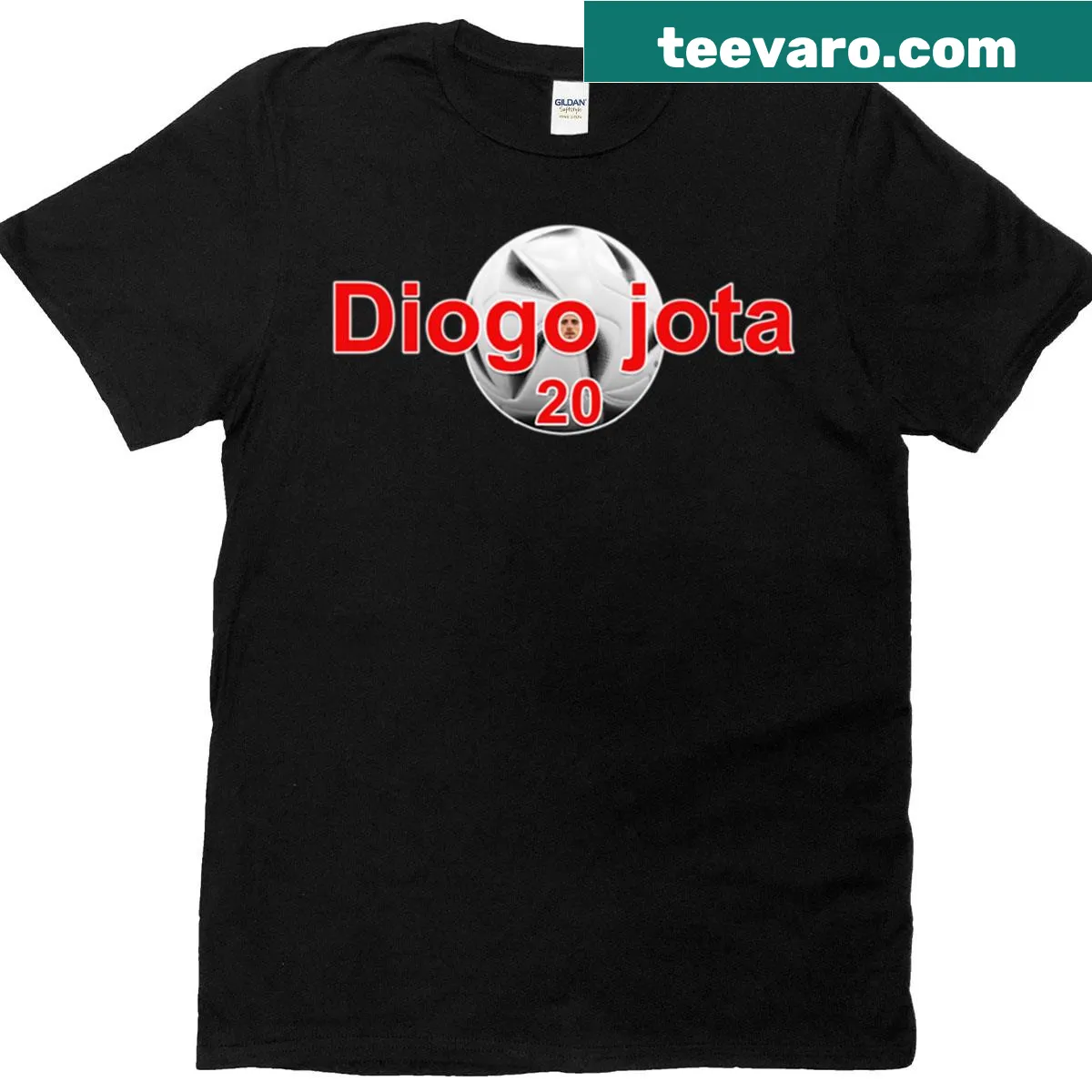 Diogo Jota sticker t-shirt with graphic design — on a men's t-shirt