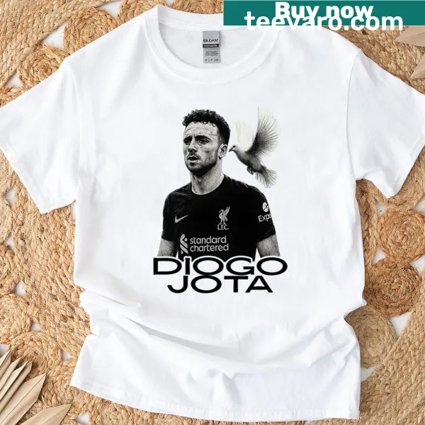 T-shirt honoring Diogo Jota as 'The Dove Legend'