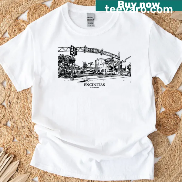 T-shirt celebrating Encinitas California beach culture