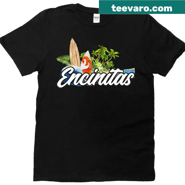 Oversized T-shirt with surfing trip graphic for Encinitas
