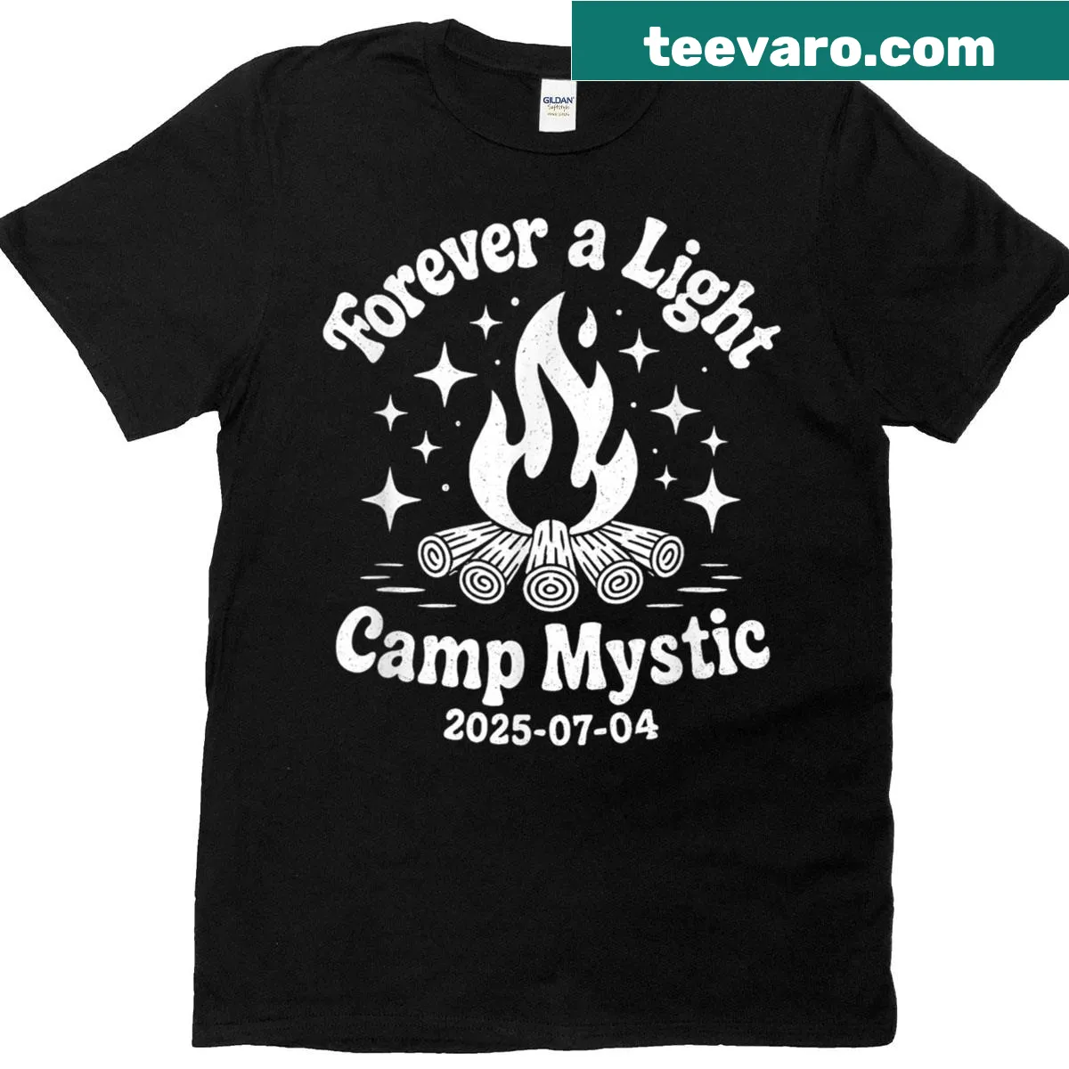 Typography design with camping theme for nature lovers — on a men's t-shirt