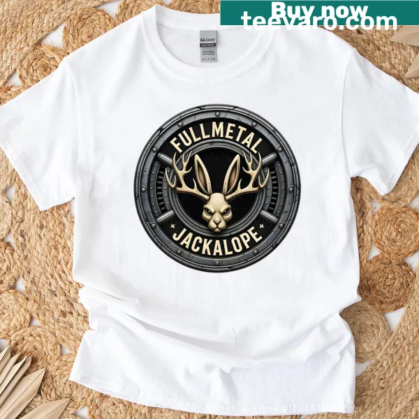 Logo t-shirt featuring the Fullmetal Jackalope