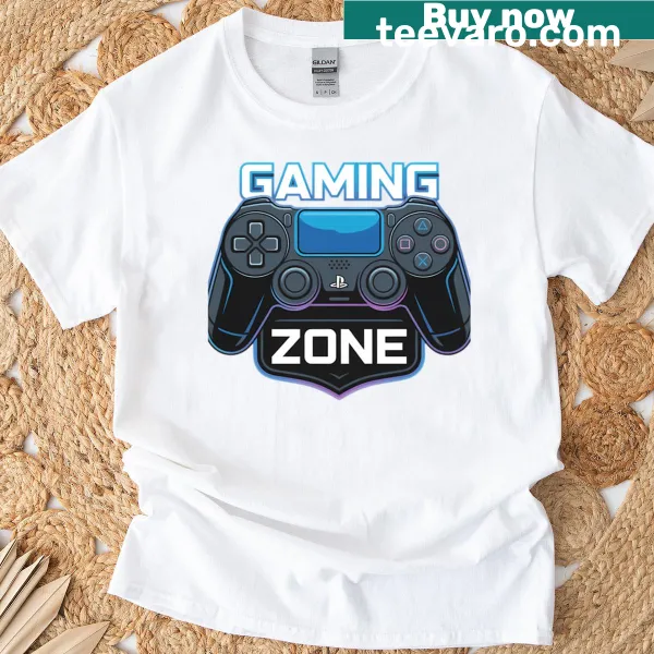 Gaming Zone text design on a stylish t-shirt