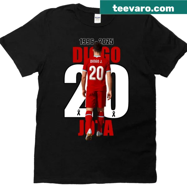 Oversized t-shirt featuring the number 20 for Giogo Jota