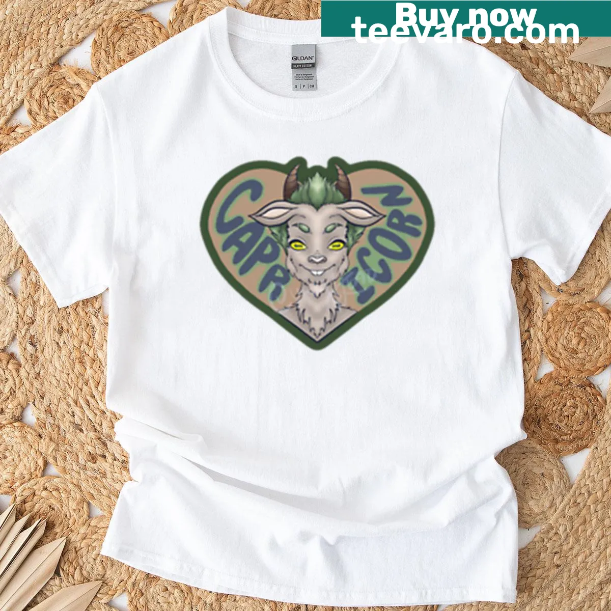 Astrological design showcasing Capricorn traits on a t-shirt — on a men's t-shirt