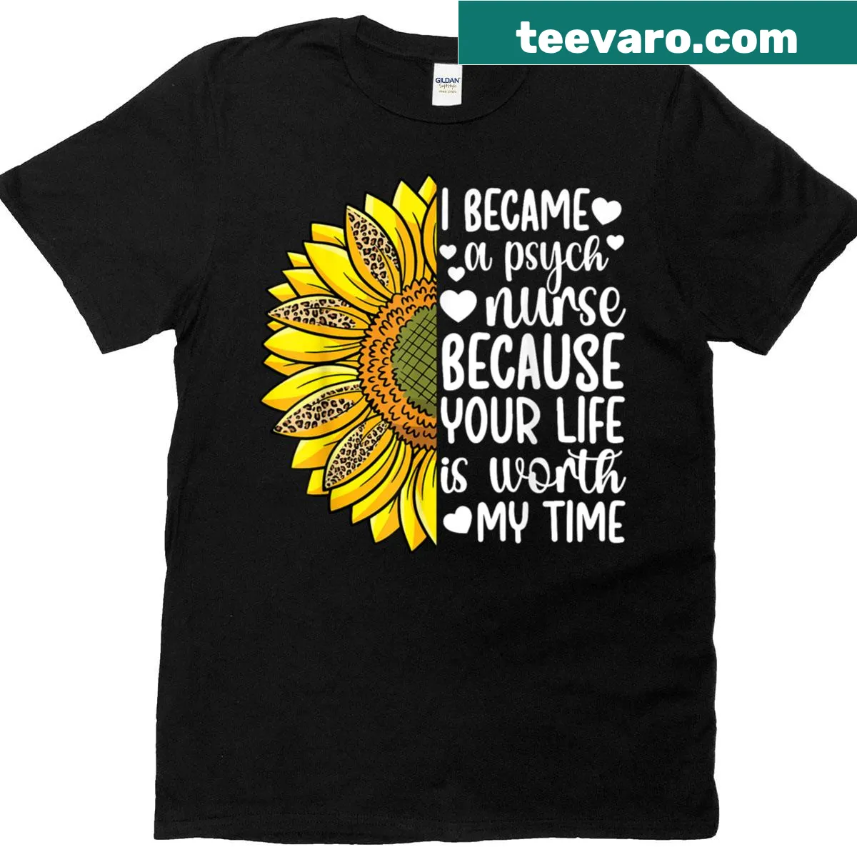 T-shirt celebrating the profession of psychiatric nursing. — on a men's t-shirt